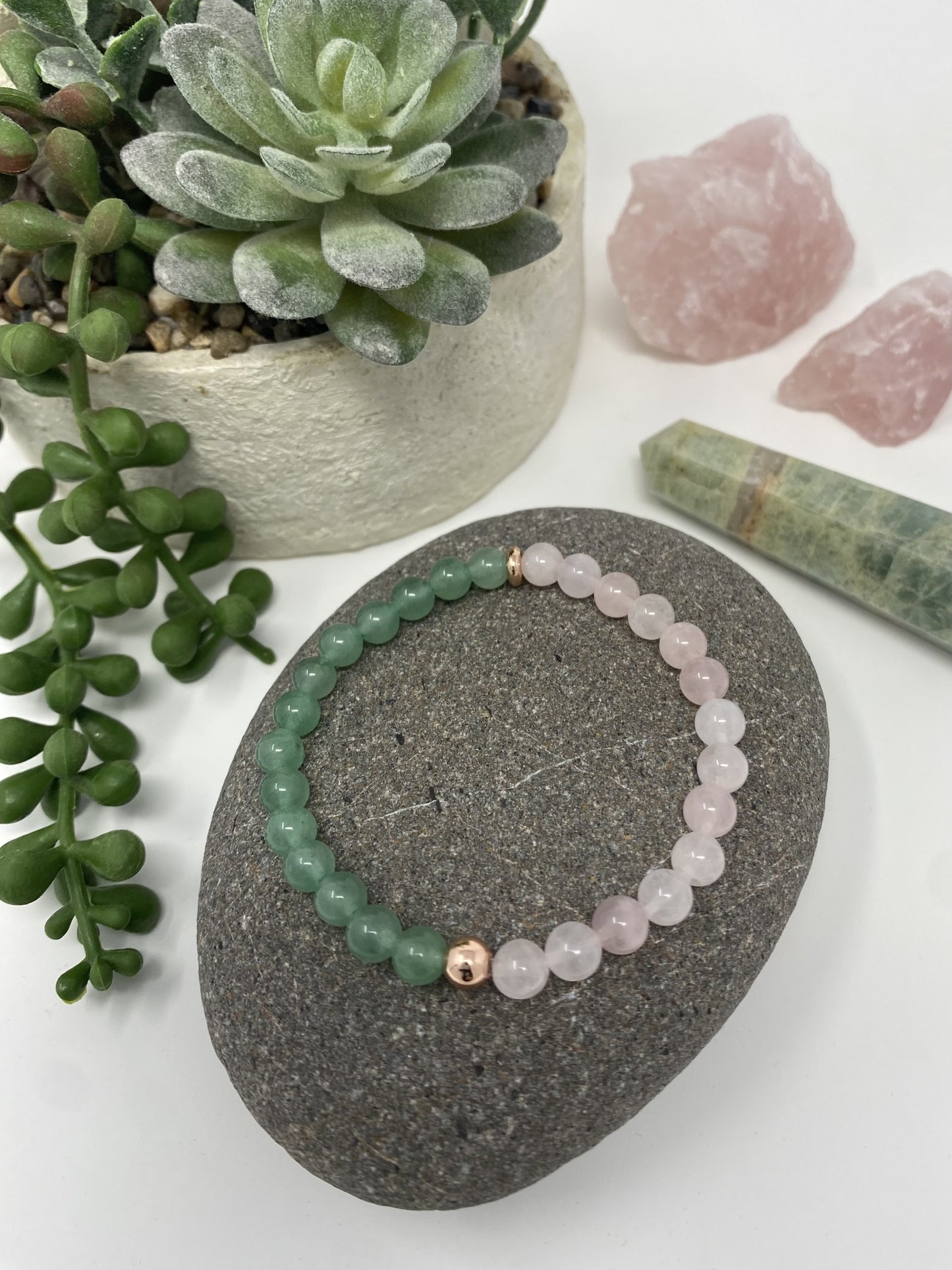Rose Quartz & Green Aventurine ~ Heart Chakra