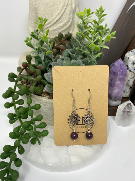 Lepidolite Earrings