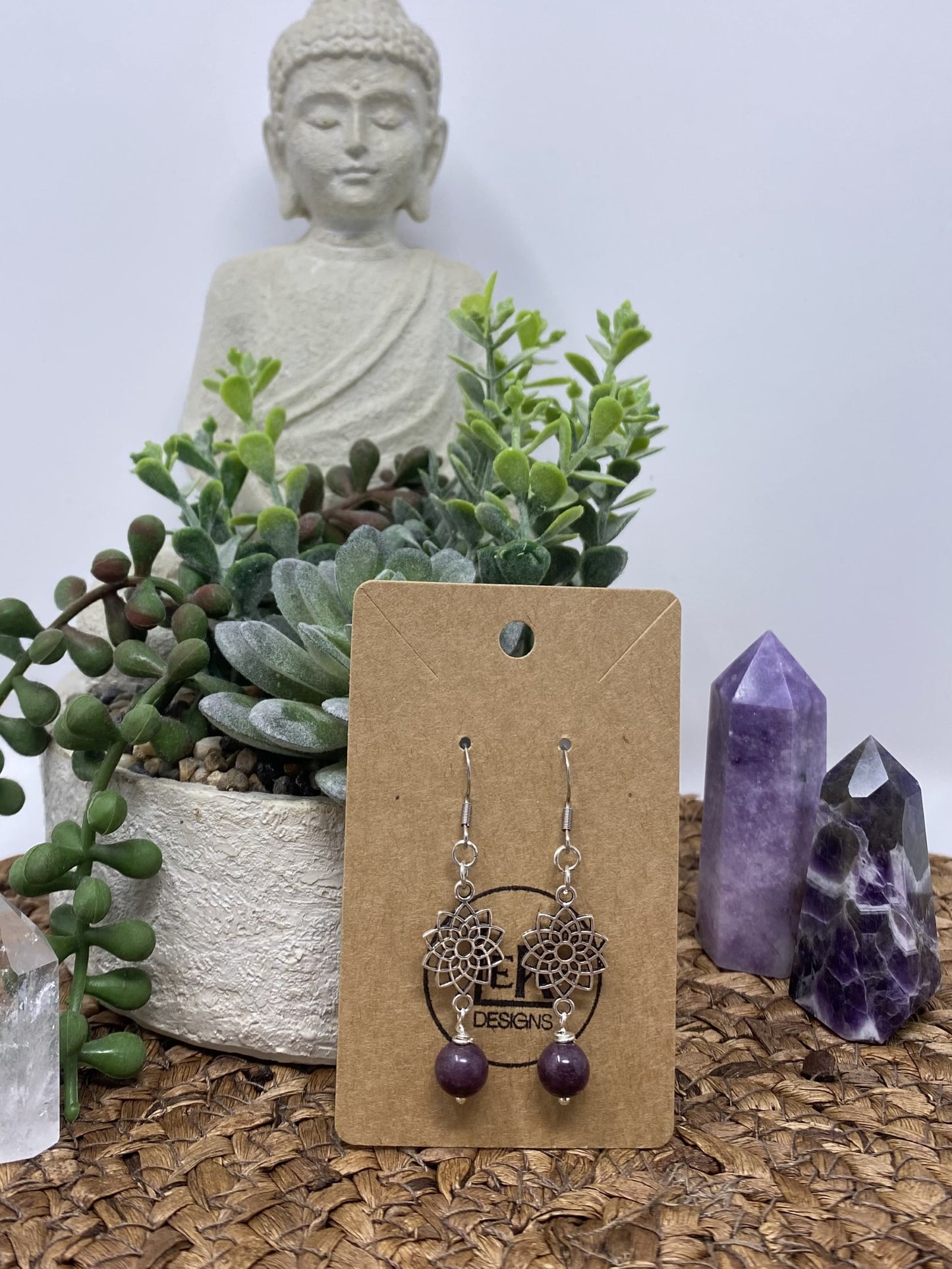 Lepidolite Earrings