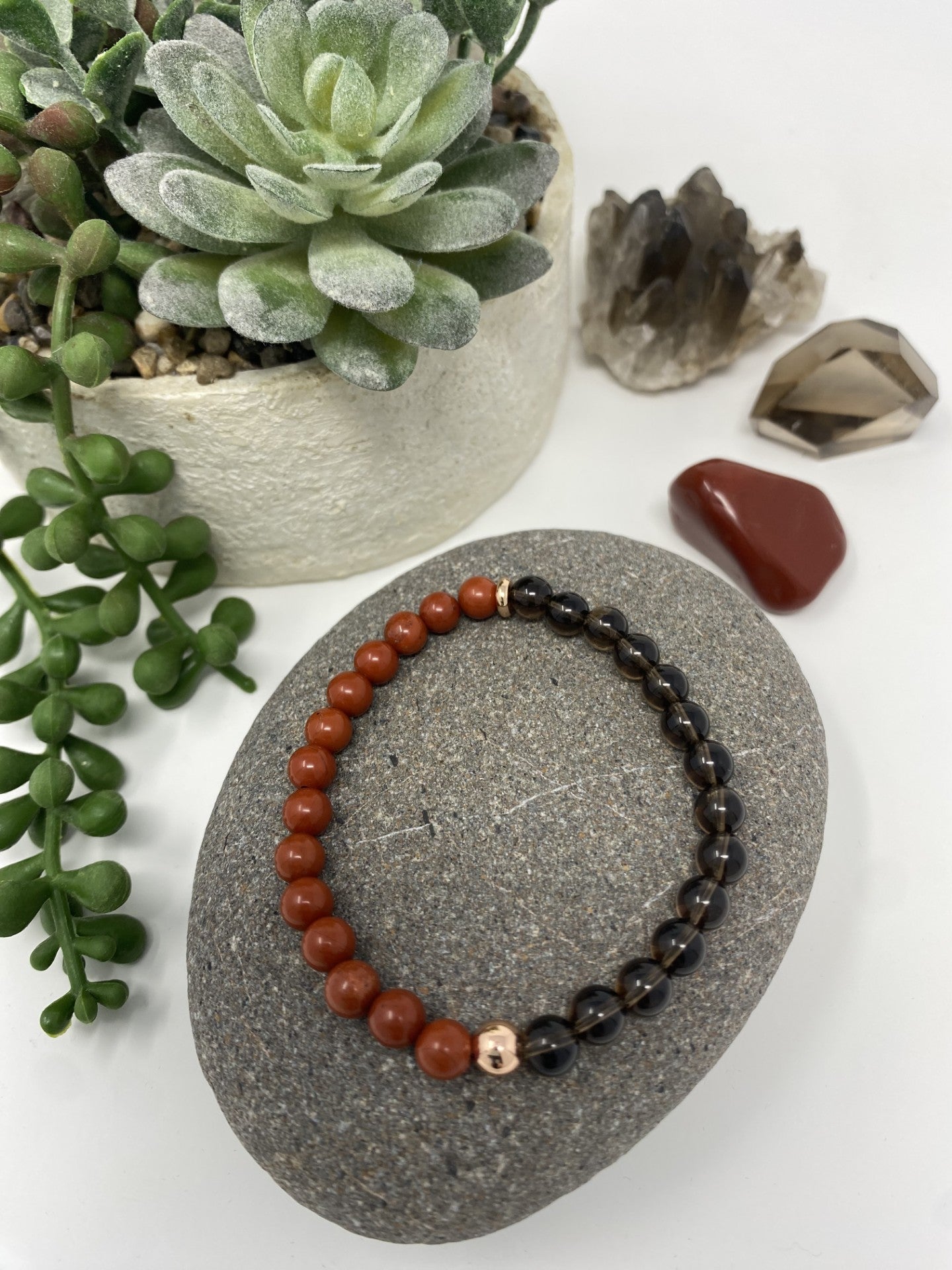 Red Jasper & Smoky Quartz ~ Root Chakra