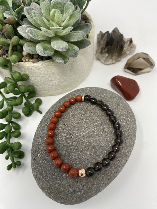 Red Jasper & Smoky Quartz ~ Root Chakra
